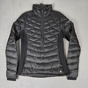 Columbia Jacket Womens M 700 Fill Omni Heat Reach The Peak Down Hybrid Puffer